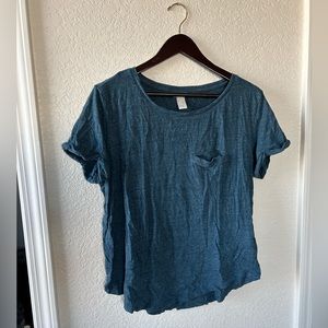 H&M Basics Large Blue Pocket Shirt